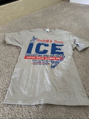 Disney FROZEN Kristoff & Sven ICE Graphic Tee - Gray, Blue, Red